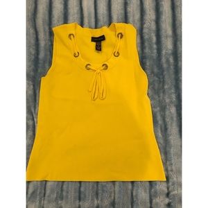 Yellow Tank Top with Tie